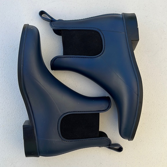 Sam Edelman Tinsley Navy Blue Rain Boots - Picture 2 of 8